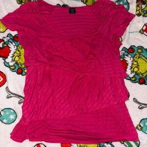 Faded Glory Hot Pink Short Sleeve Top